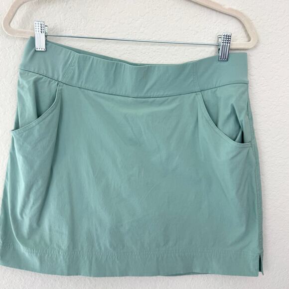 Columbia Pants - Columbia Womens Cayon Climber Skort Mini  Size L Active Stretch Outdoor Green